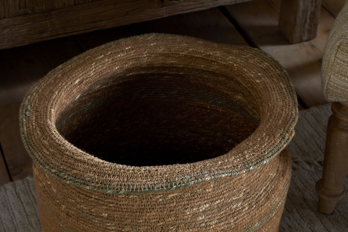 Rana Tall Basket - Natural & Moss