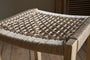 Aamani Mango Wood & Cord Counter Stool - Natural