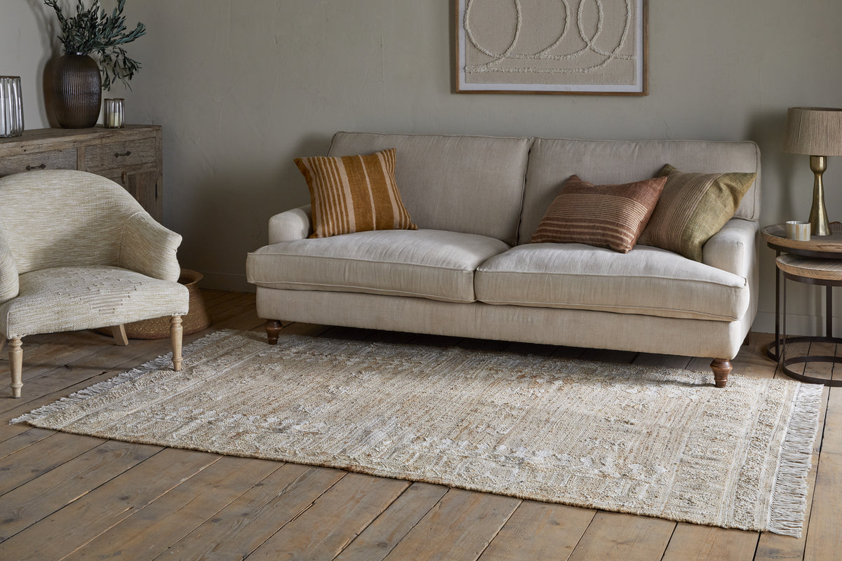 Aqil Jute & Cotton Rug - Natural