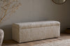 Aranya Cotton & Jute Upholstered Storage Bench - Natural