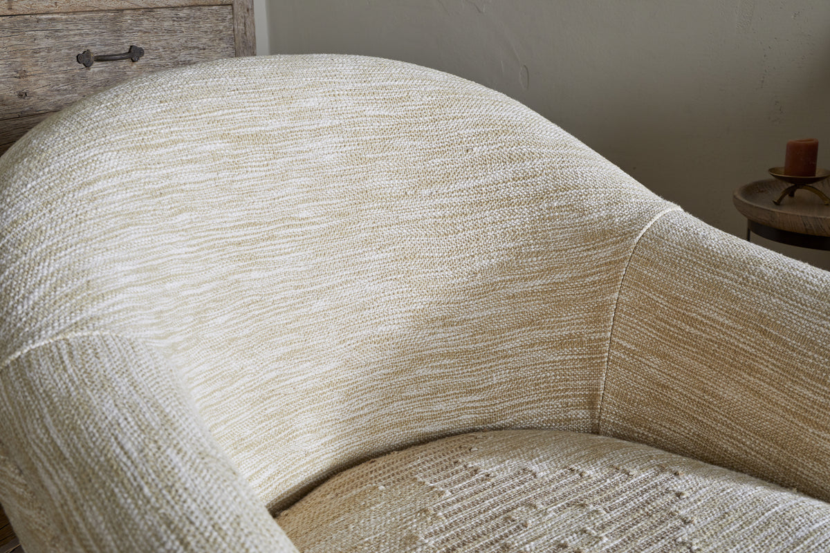 Aranya Cotton & Jute Occasional Chair - Natural