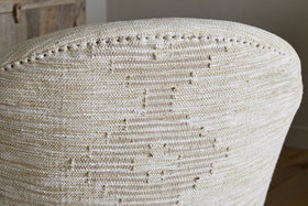 Aranya Cotton & Jute Occasional Chair - Natural