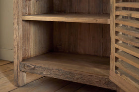 Ibo Reclaimed Wood Slatted Low Cabinet - Natural