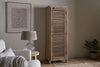 Ibo Reclaimed Wood Slatted Tall Cabinet  - Natural
