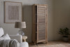 Ibo Reclaimed Wood Slatted Tall Cabinet  - Natural