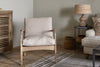 Jaya Acacia Wood & Linen Occasional Chair - Natural