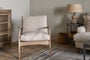 Jaya Acacia Wood & Linen Occasional Chair - Natural