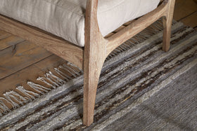 Jaya Acacia Wood & Linen Occasional Chair - Natural
