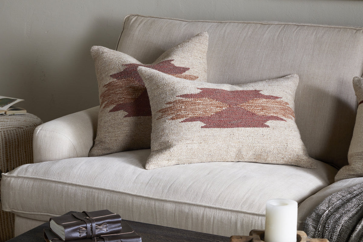 Kabir Wool Cushion Cover - Rust
