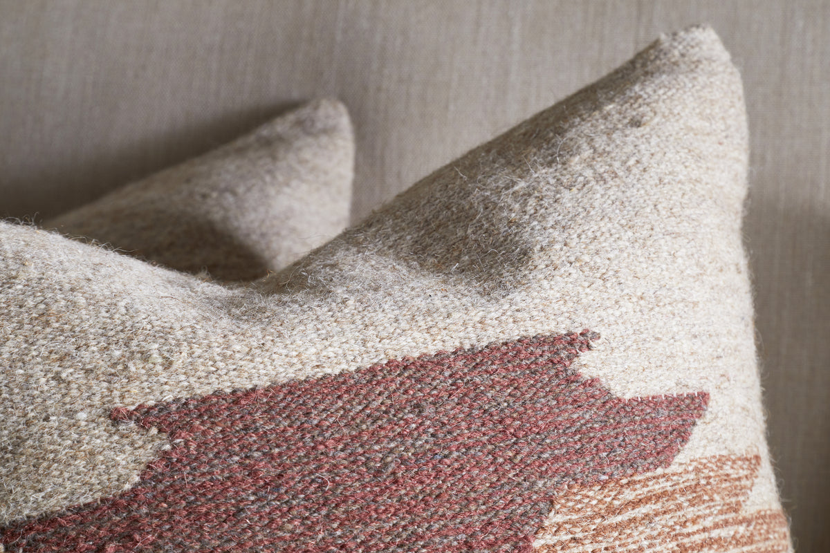 Kabir Wool Cushion Cover - Rust