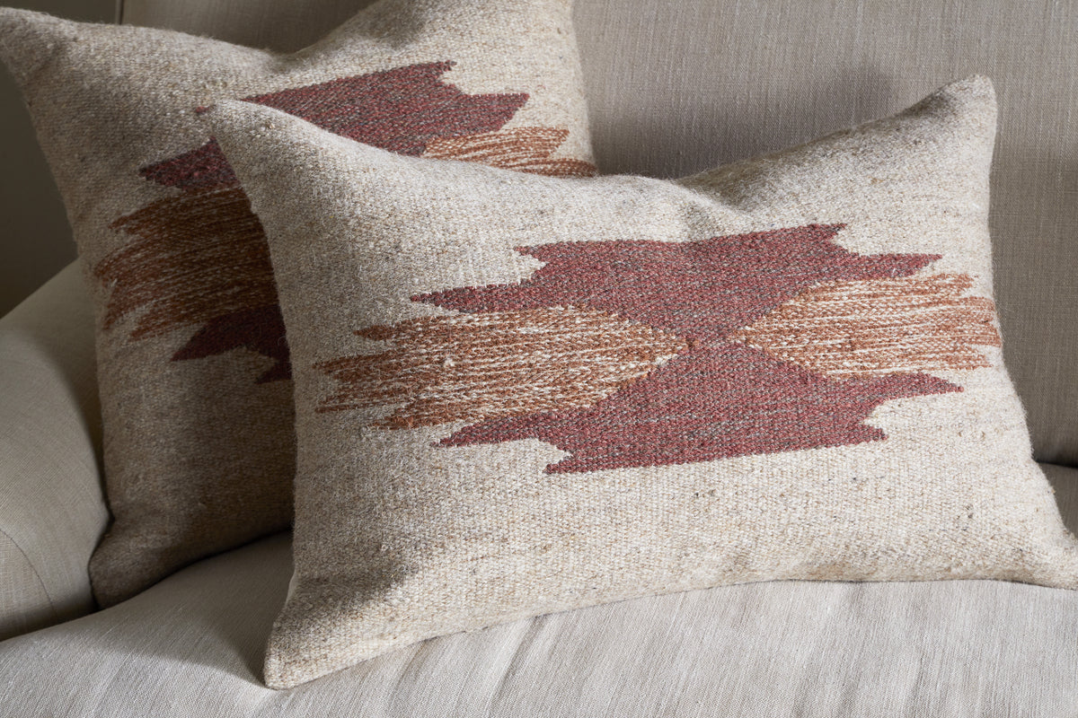 Kabir Wool Cushion Cover - Rust