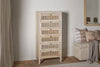 Kanz Mango Wood Tall Boy Chest of Drawers - Natural