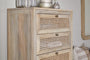 Kanz Mango Wood Tall Boy Chest of Drawers - Natural