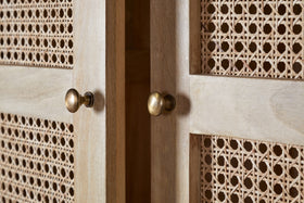 Kanz Mango Wood Wardobe - Natural