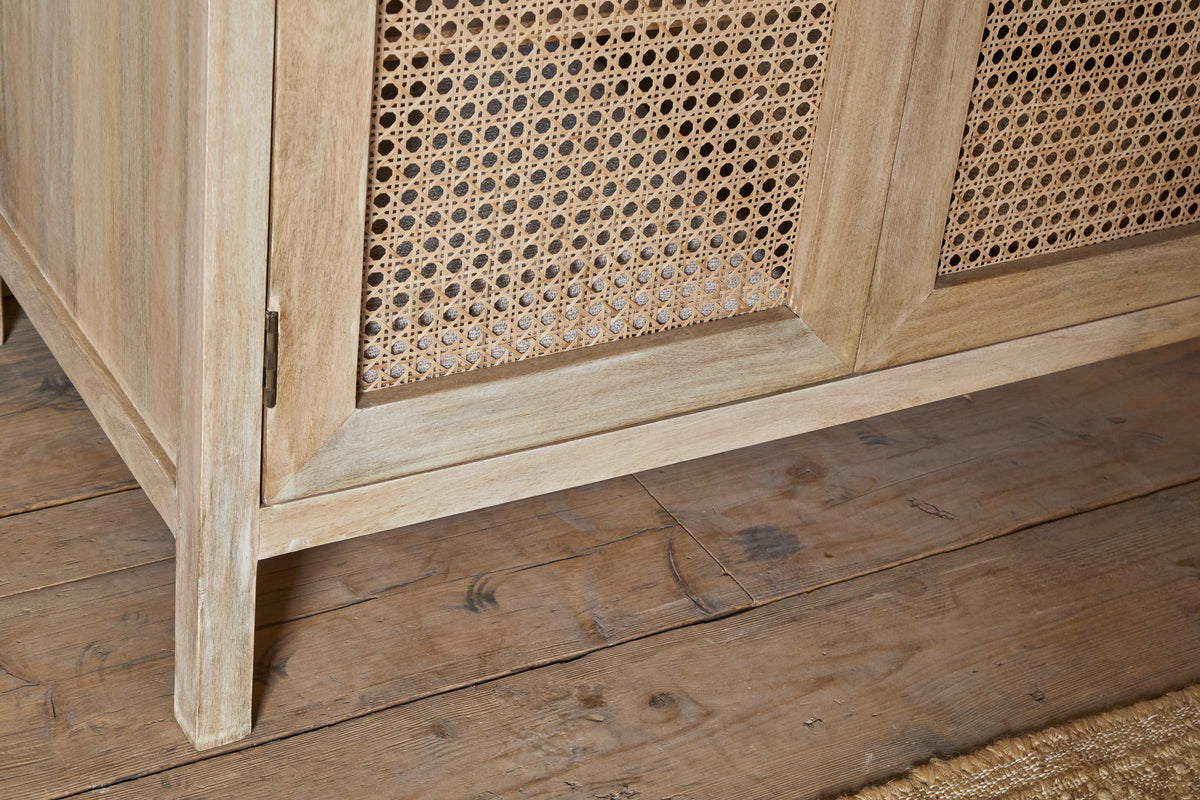 Kanz Mango Wood Wardobe - Natural