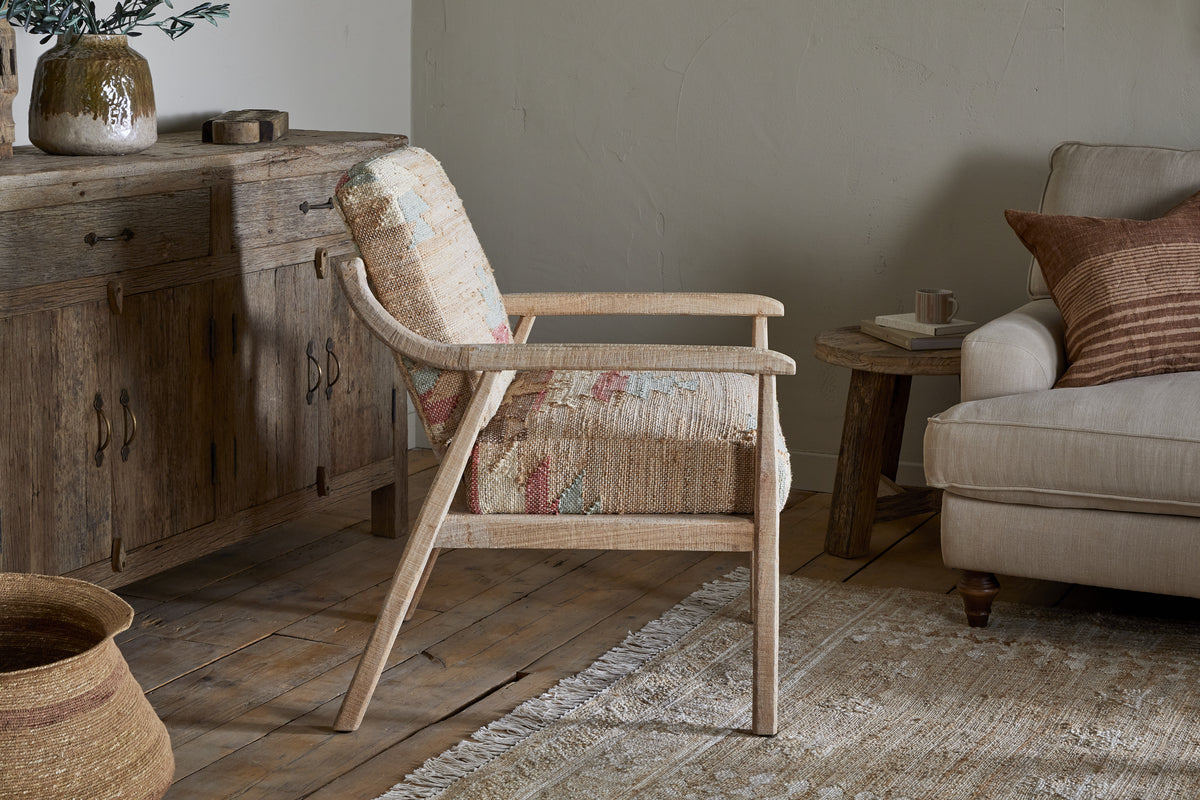 Kavya Kilm Occasional Armchair - Natural