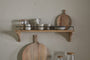 Meera Mango Wood & Iron Gallery Shelf - Natural