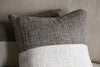 Munir Linen Cushion Cover - Charcoal