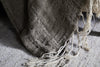 Munir Linen Throw - Charcoal