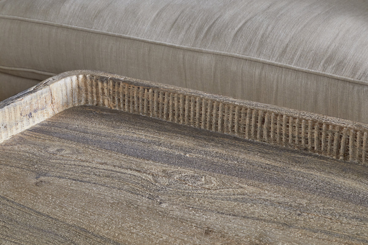 Nisha Reclaimed Wood & Iron Coffee Table - Natural