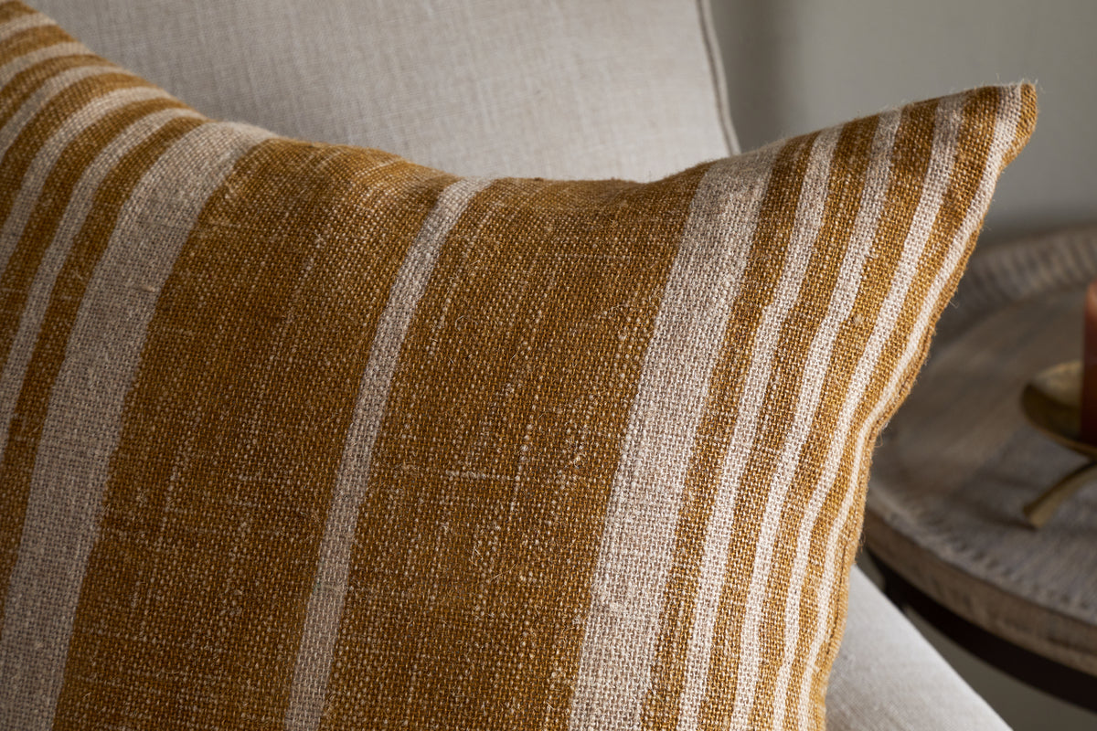 Eesha Jute Cushion Cover - Ochre