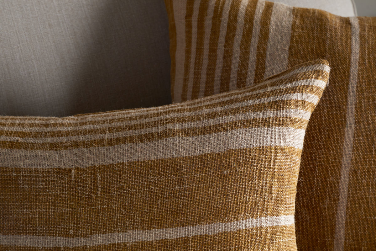 Eesha Jute Cushion Cover - Ochre