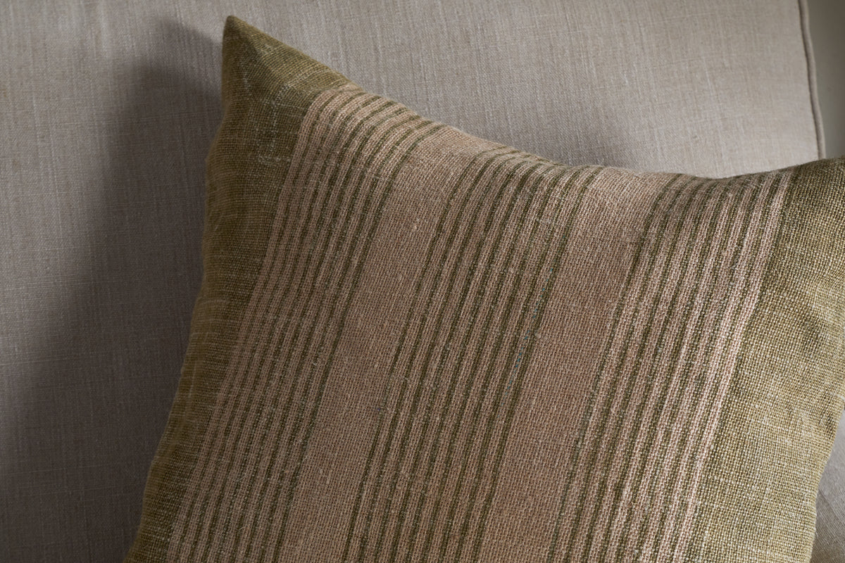 Eesha Jute Cushion Cover - Sage Green