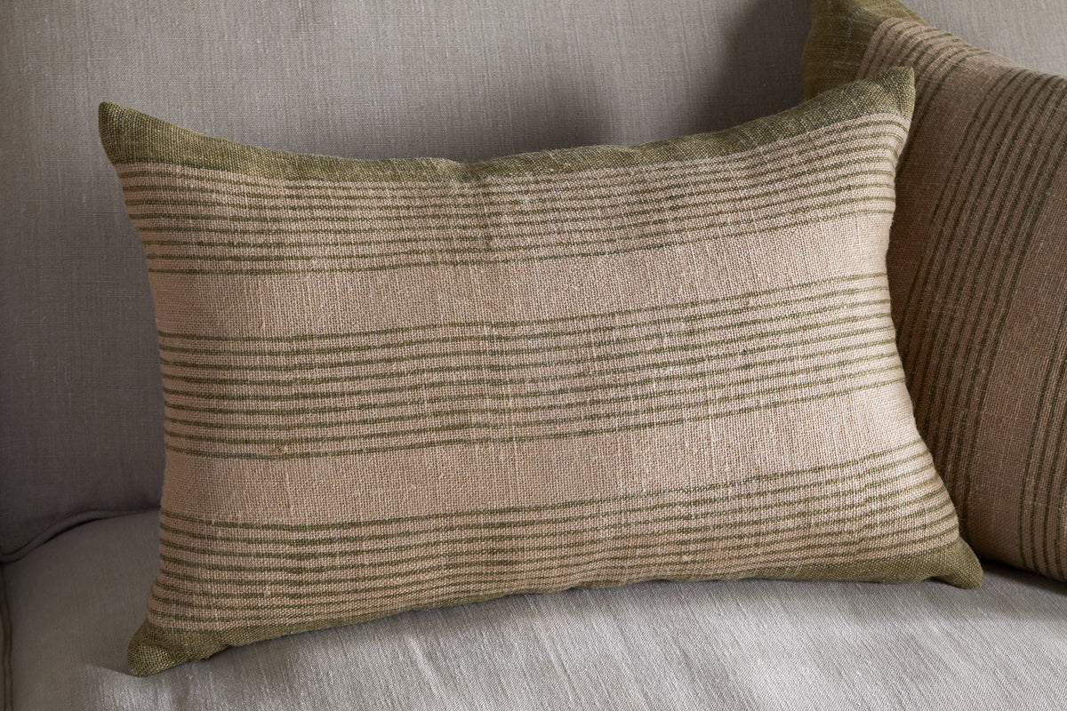 Eesha Jute Cushion Cover - Sage Green