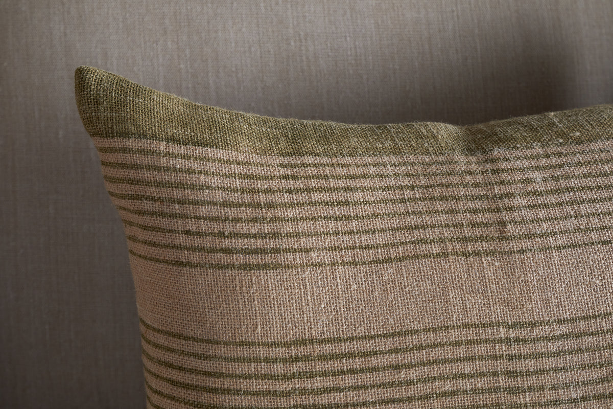 Eesha Jute Cushion Cover - Sage Green