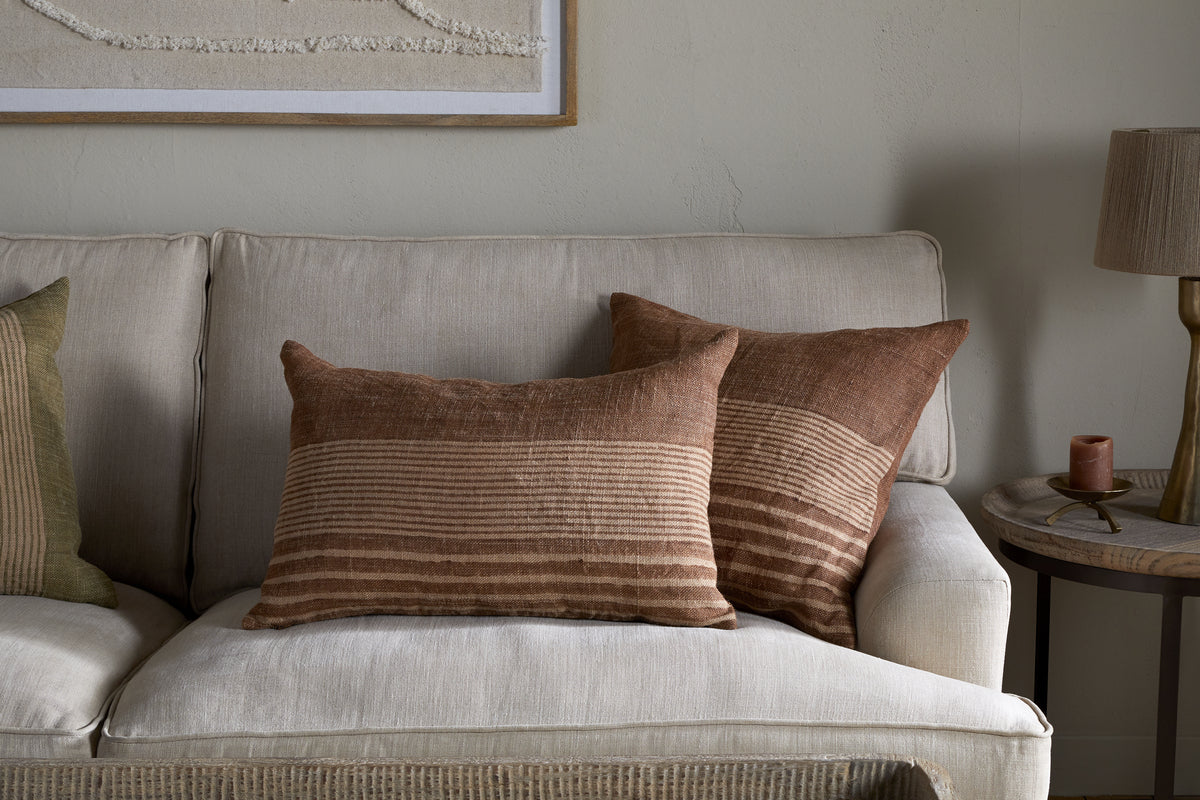 Eesha Jute Cushion Cover - Rust