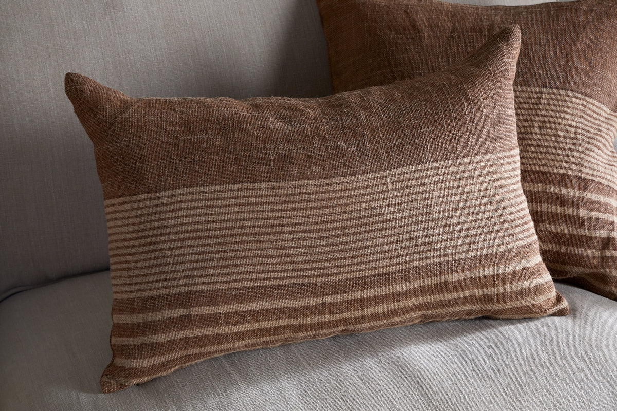 Eesha Jute Cushion Cover - Rust
