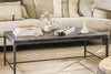 Sita Reclaimed Wood & Iron Coffee Table - Chocolate Brown