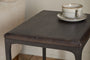 Sita Reclaimed Wood & Iron Side Table - Chocolate Brown