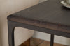 Sita Reclaimed Wood & Iron Side Table - Chocolate Brown