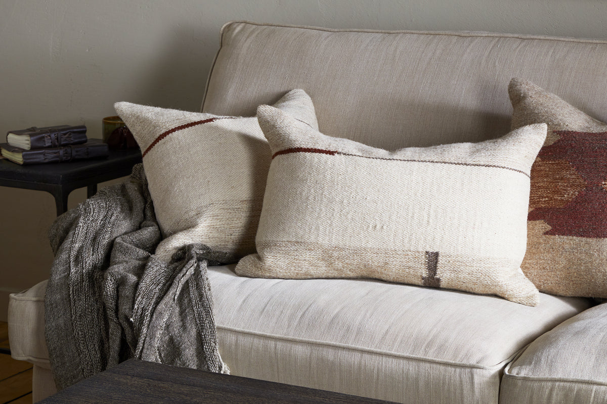 Tamil Wool Cushion Cover - Natural