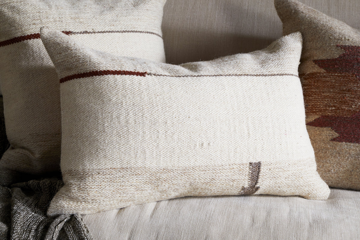 Tamil Wool Cushion Cover - Natural