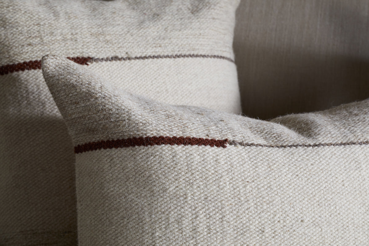 Tamil Wool Cushion Cover - Natural