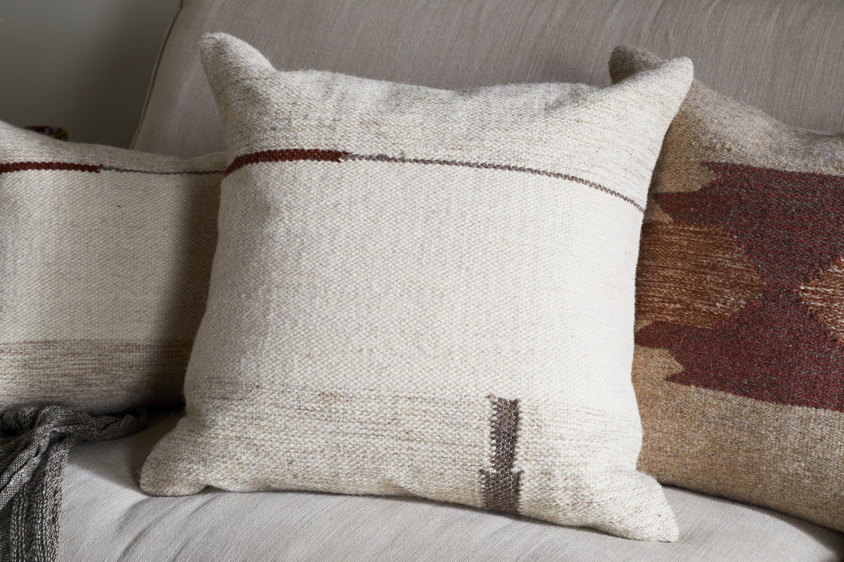 Tamil Wool Cushion Cover - Natural