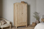 Vivan Grooved Wardrobe - Natural
