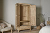 Vivan Grooved Wardrobe - Natural