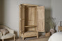 Vivan Grooved Wardrobe - Natural