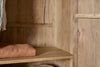 Vivan Grooved Wardrobe - Natural