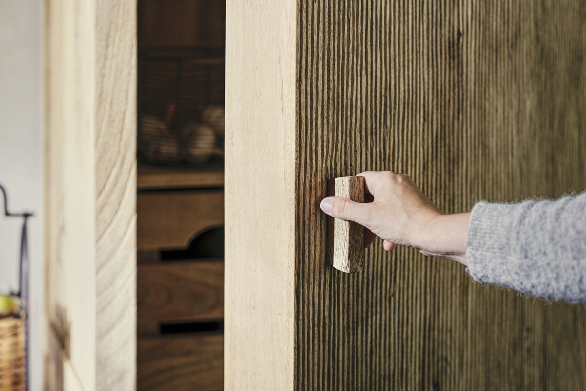 Vivan Grooved Pantry Cupboard - Natural