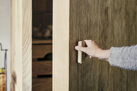 Vivan Grooved Pantry Cupboard - Natural