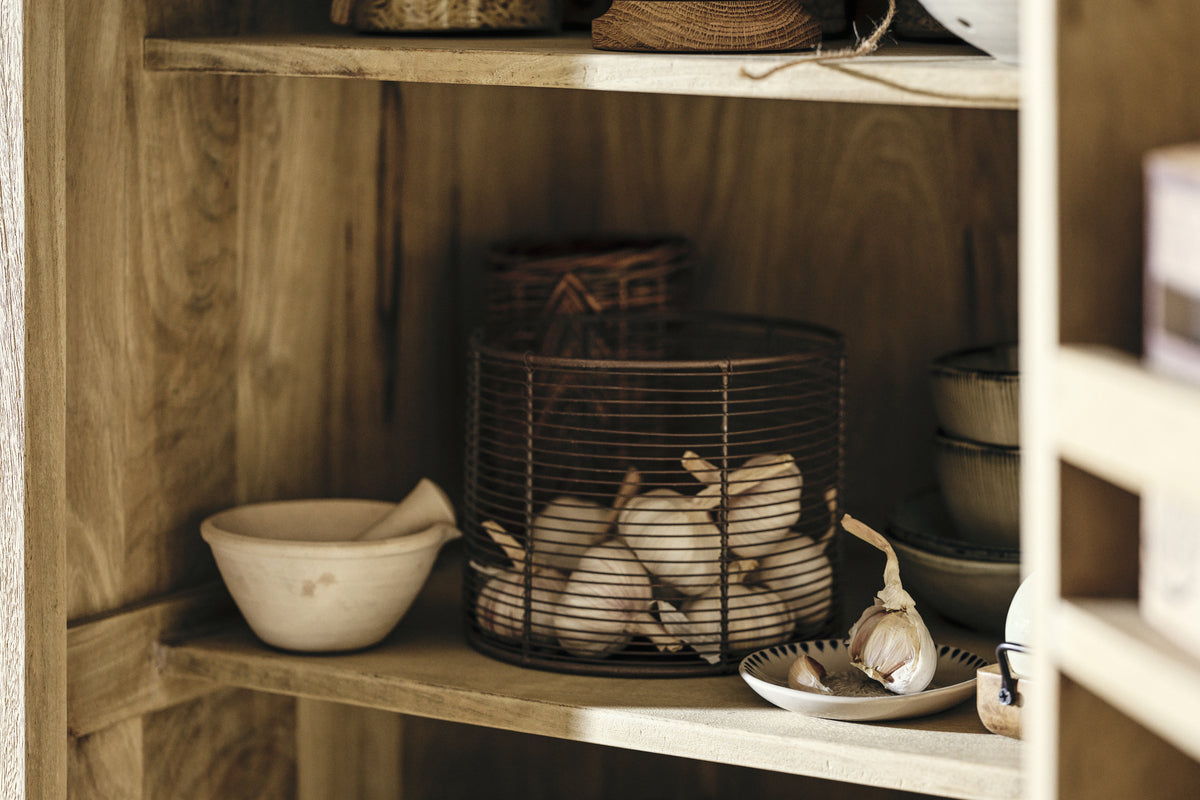 Vivan Grooved Pantry Cupboard - Natural