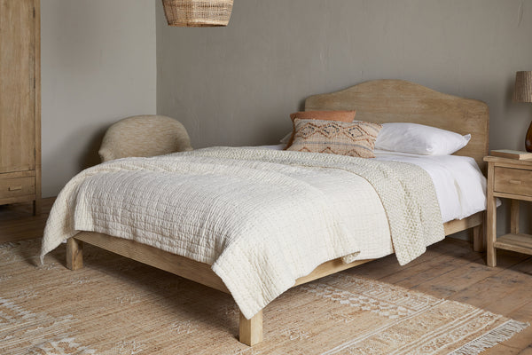 Vivan Grooved Bed - Natural