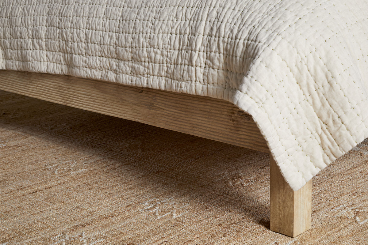 Vivan Grooved Bed - Natural