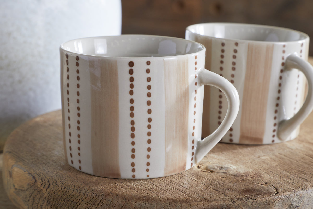 Patthar Mug - Cream & Clay