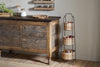 Montali Iron & Rattan Three-Tiered Storage Stand - Natural
