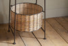 Montali Iron & Rattan Three-Tiered Storage Stand - Natural